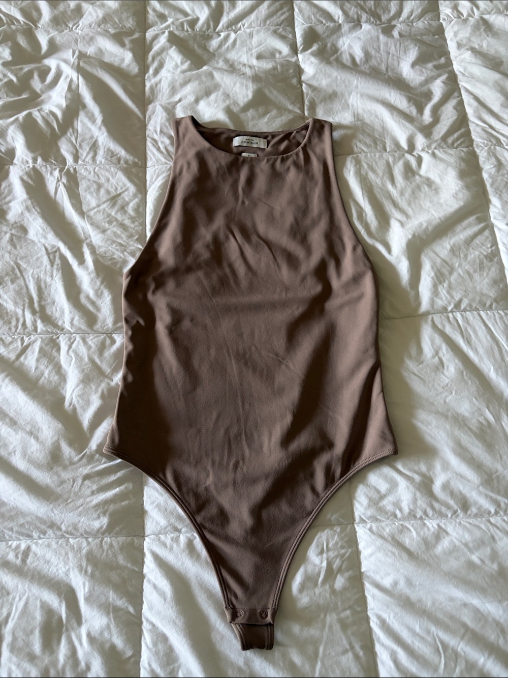 Women’s Aritzia Brown Sleeveless One-Piece Bodysuit